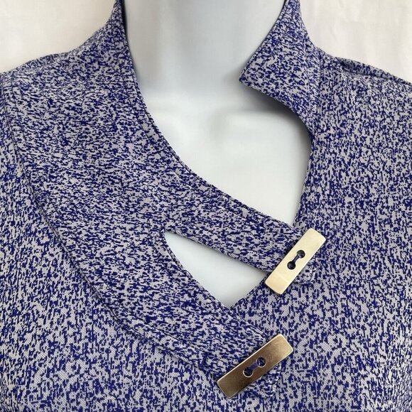 Jamie Sadock Women's S Purple Medium Wrap Collar Metal Buttons Golf Tennis Top - Picture 5 of 13